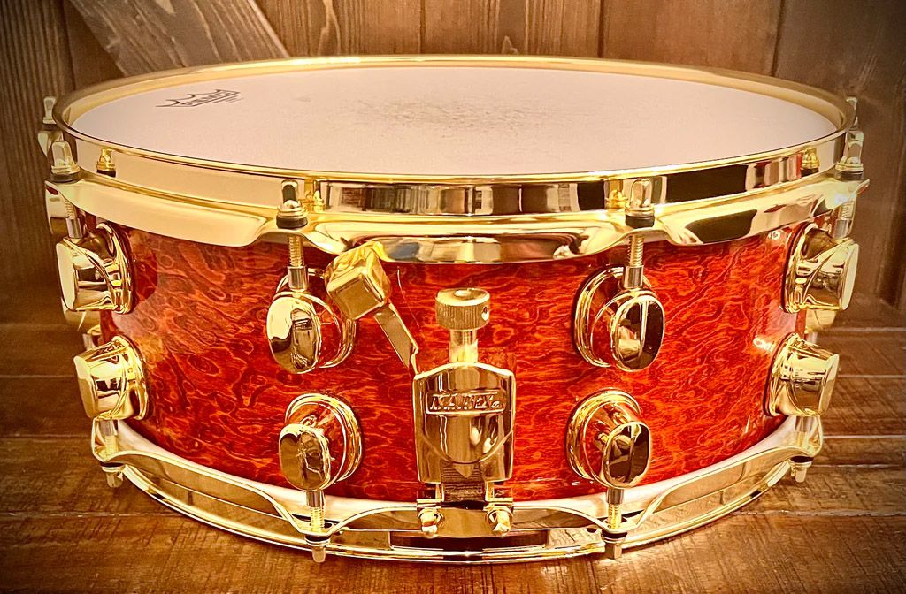 14"x5.5" Orion Transparent Amber. Photo - DrumPickers