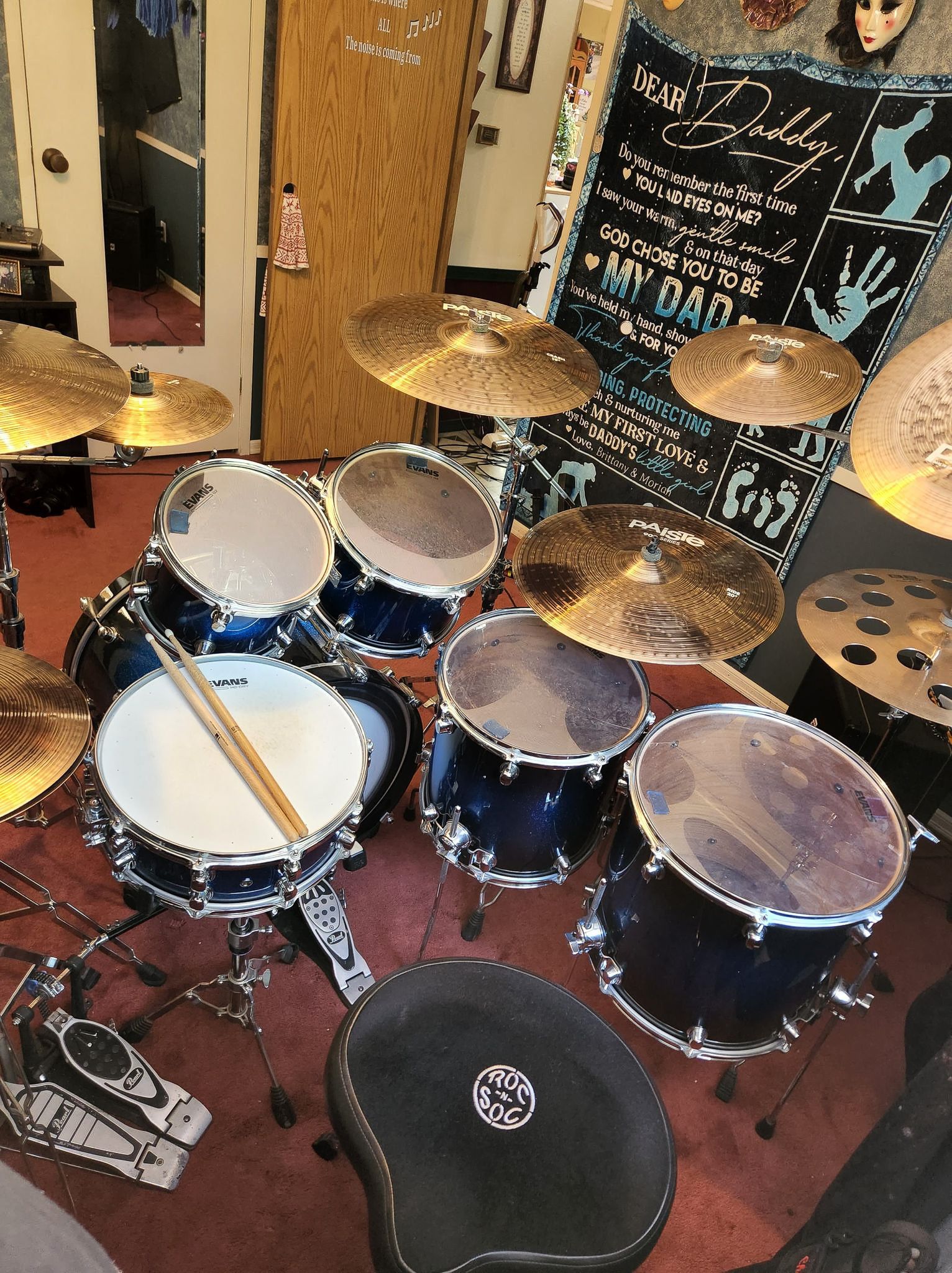 14"x5.5" Saturn Blue Galaxy Sparkle Burst. Photo - Dave Hawkins