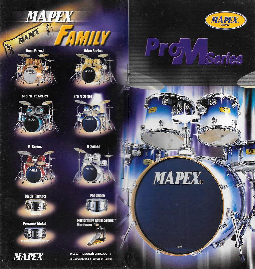 2002 Mapex Pro M Catalogue