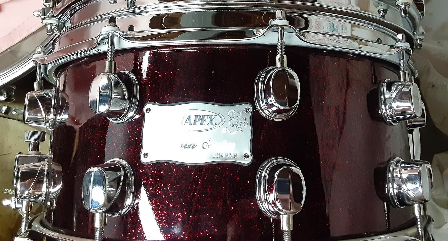 14"x6.5" Saturn Black Cherry Sparkle. Photo - Skip Wilde