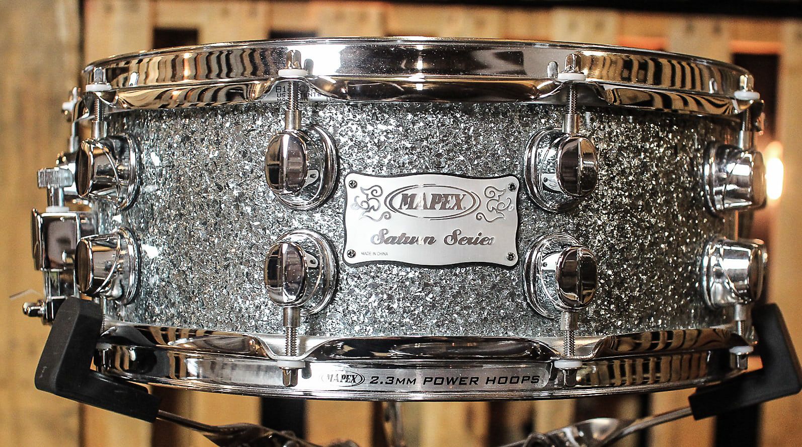 14"x5.5" Ocean Blue Sparkle. Photo - The Drum Shop, Maine.