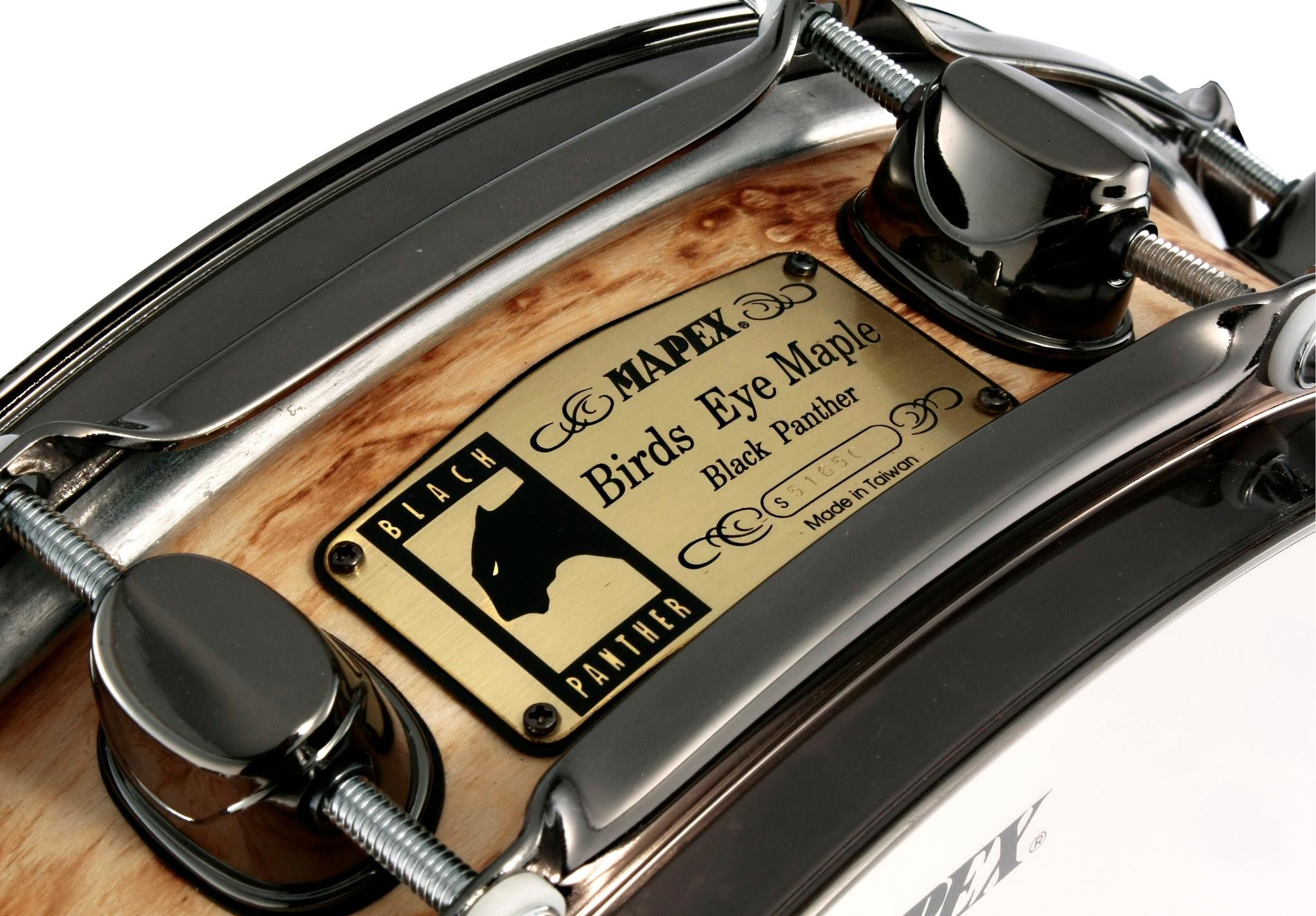 14 x 3.5 Bird's Eye Piccolo Snare Burned Charcoal Burst Japan Only