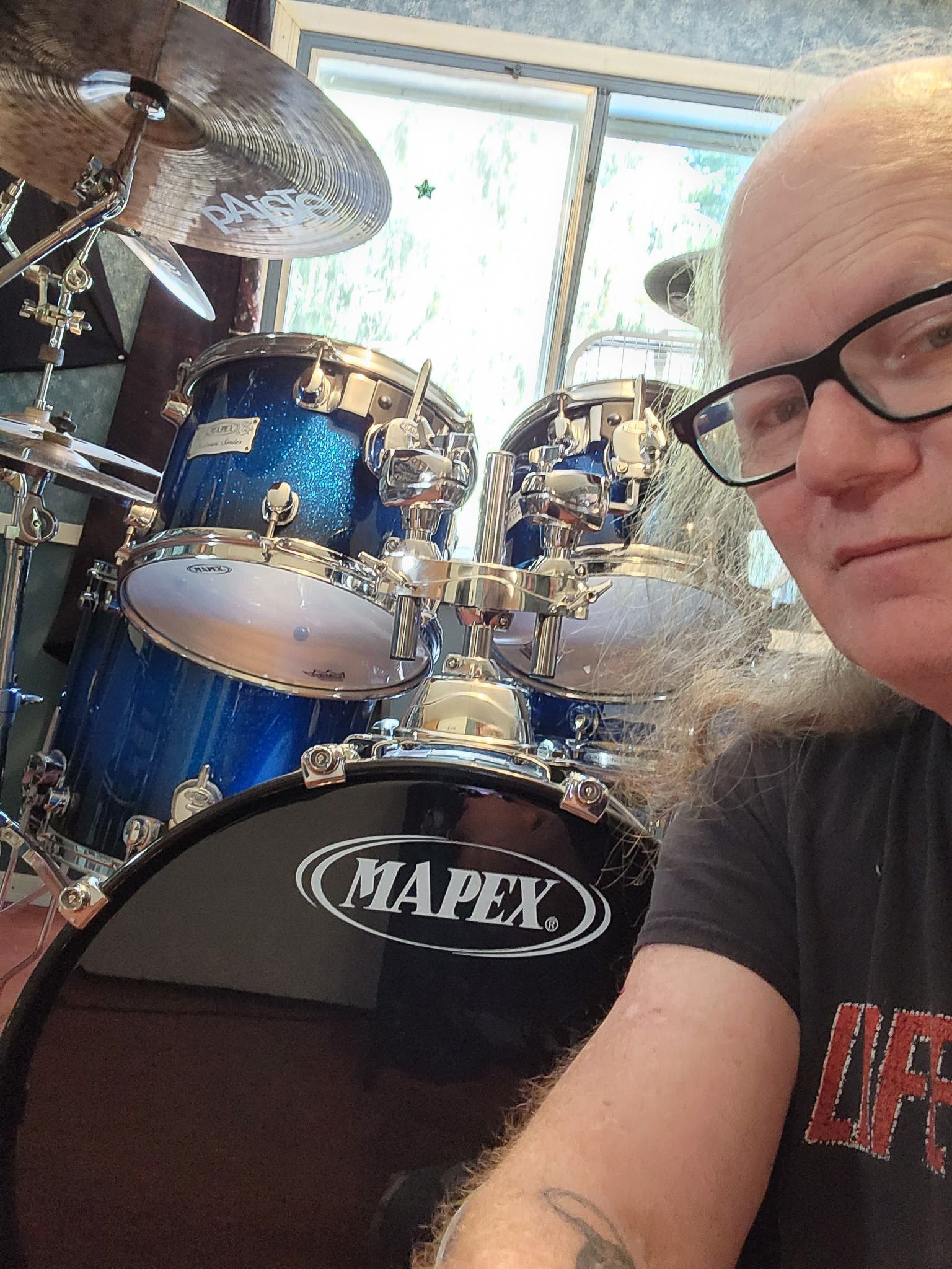 14"x5.5" Saturn Blue Galaxy Sparkle Burst. Photo - Dave Hawkins