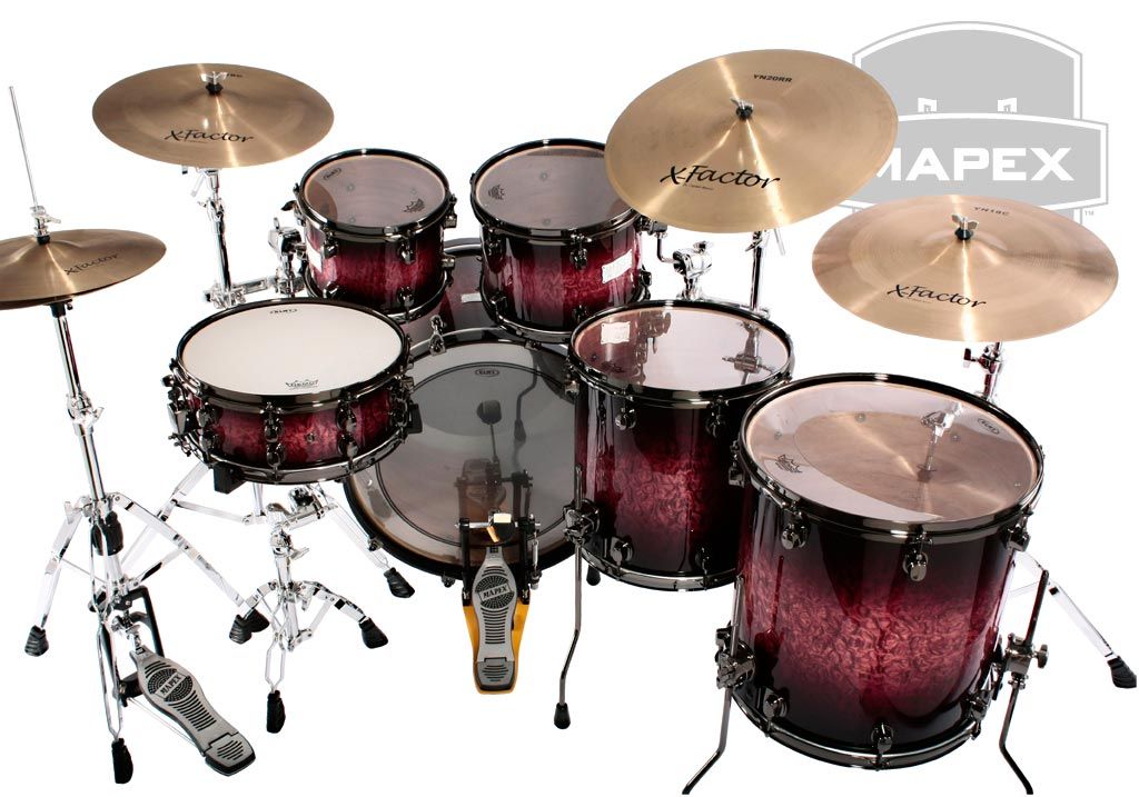 14"x5.5" Saturn SE Wine Burst. Photo - Mapex Japan