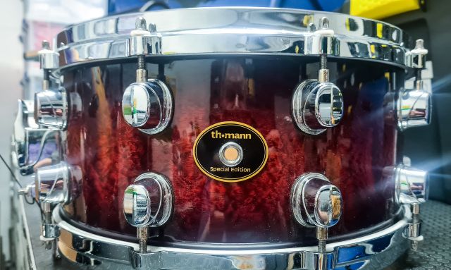 14 x 6.5 Thomann Dark Cherry Burl @ David O'Grady
