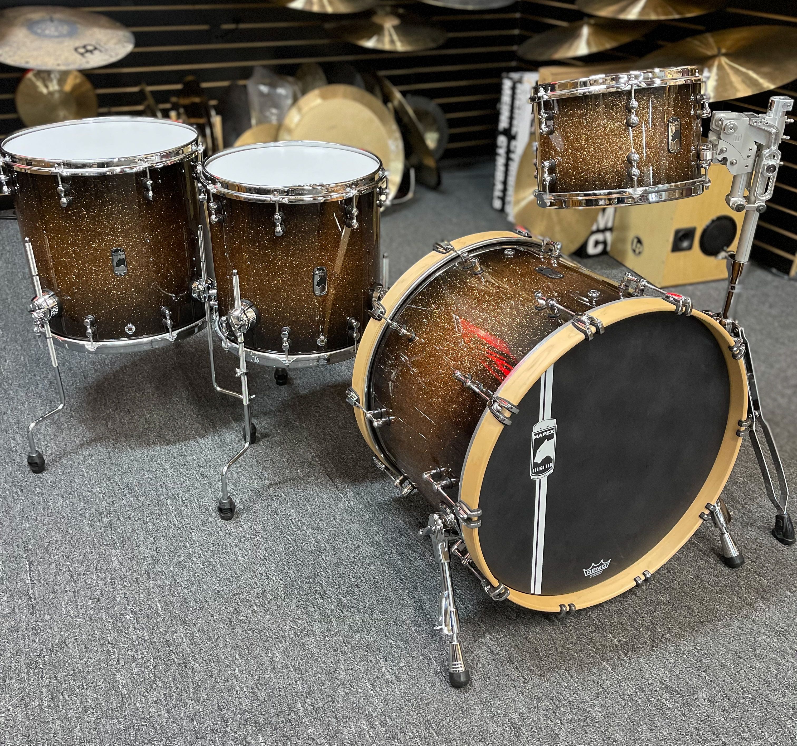Cherry Bomb - Gold Sparkle Burst