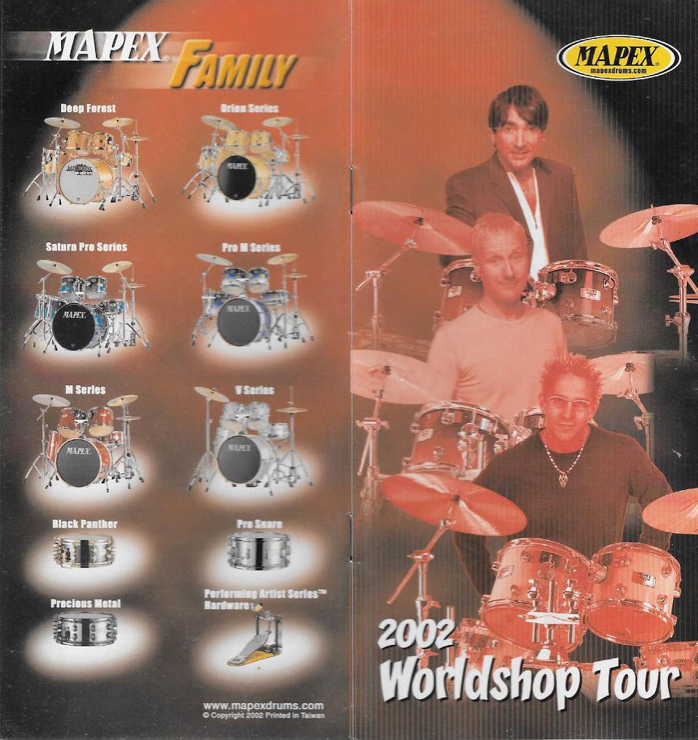 2002 Mapex Workshop Tour Brochure