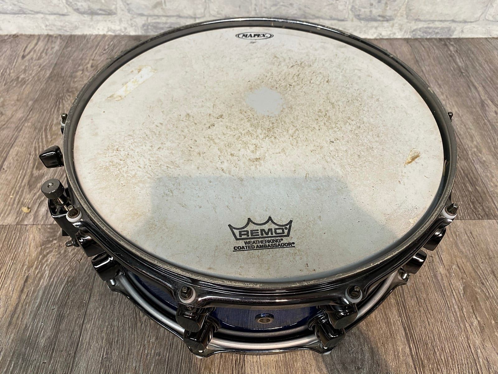 14"x5.5" Saturn Blue Galaxy Sparkle Burst. Photo - One Stop Drums